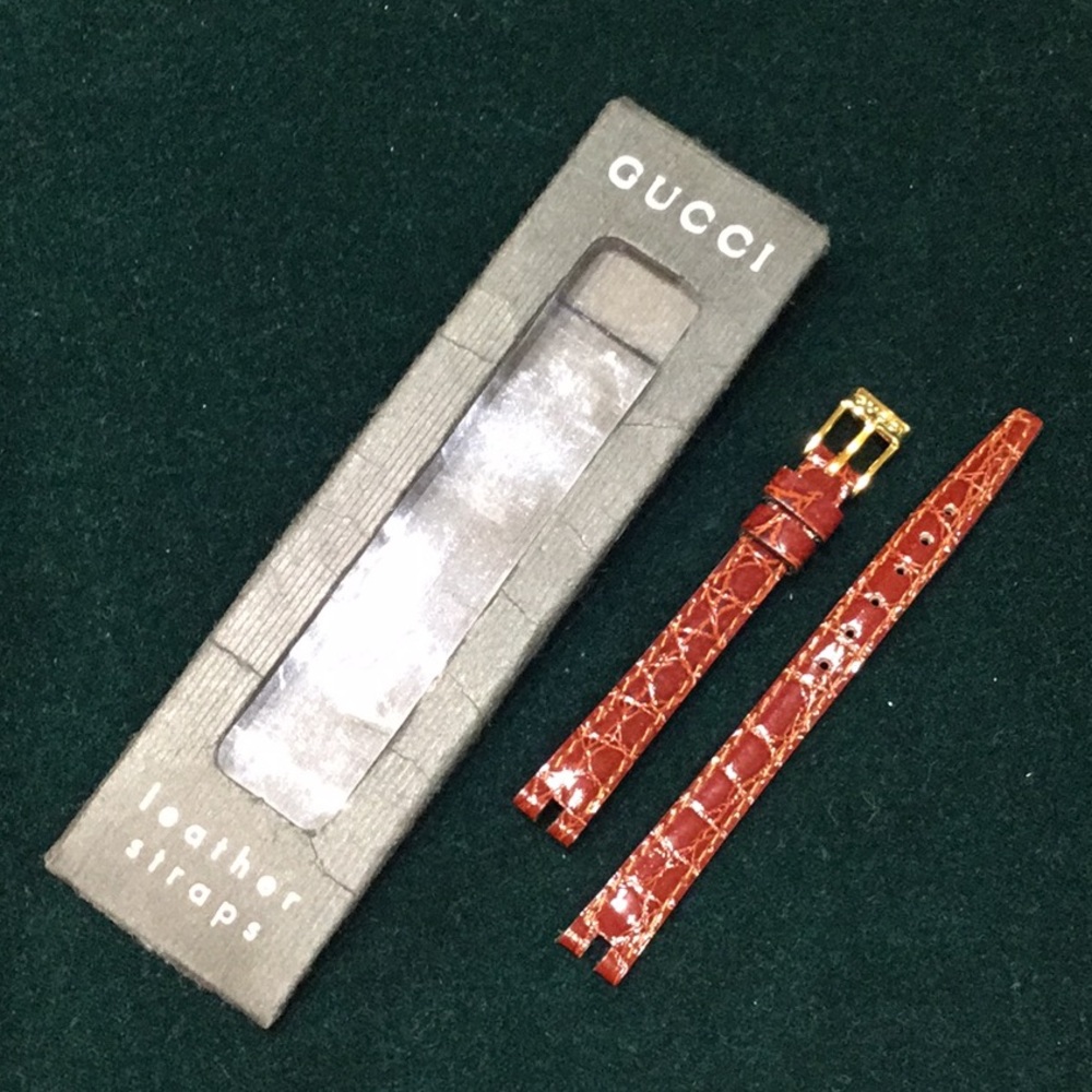 Gucci Brown Leather Watch Strap